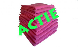 Microvezeldoek Soft roze, 40 x 40 cm, 50 stuks (10% korting)