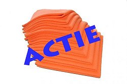 Microvezeldoek TRICOT LUXE oranje, 40 x 40 cm, 10 stuks
