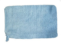 Washandschoen Microvezel ELEGANT blauw