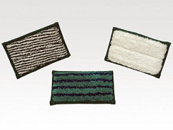 Mini pad hard 9 x 16 cm (wit met groene strepen) (Greenspeed)