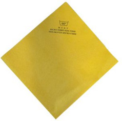 Non Woven Microvezeldoek, geel, 40 x 38 cm (5 stuks)