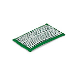 Mini pad hard 9 x 16 cm (wit met groene strepen) (Greenspeed)