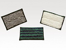 Mini pad hard 9 x 16 cm (wit met groene strepen) (Greenspeed)